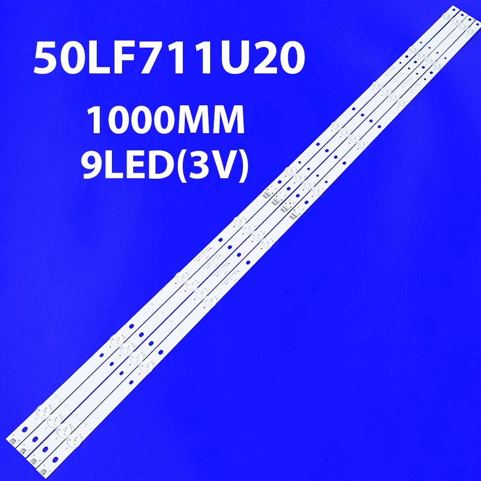 

4PCS LED Backlight Strip 9LED For Toshiba 50LF621U19 TF-50A810U19 50LF711U20