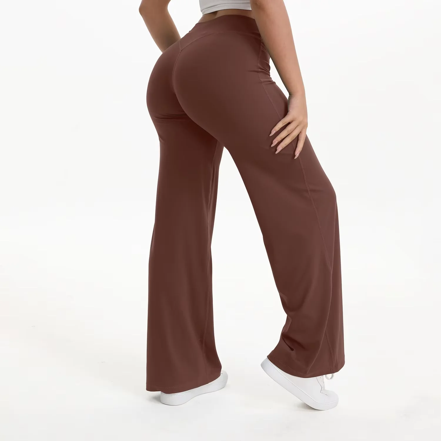 NCLAGEN Yogabroek SoftMotion Rechte broek Dames Sportlegging met hoge taille GYM Naked Feel Pilates Hardloopbroek