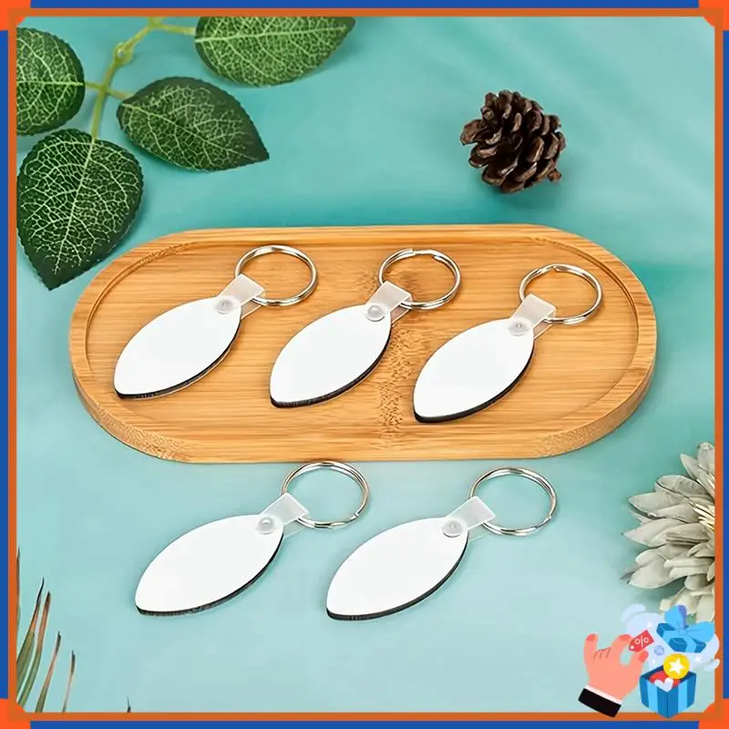 

Compact Sublimation Keychain Blanks MDF Double Sided Heat Transfer Football Sublimation Keychains Blanks Bulk