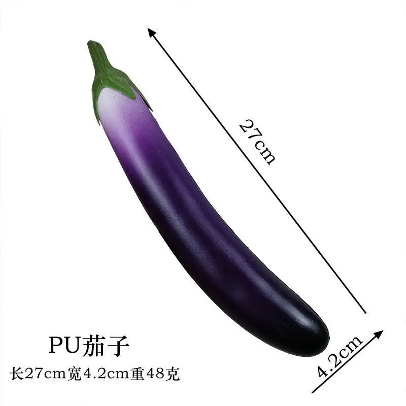Pu Simulation Cuke Gurke Aubergine Modell künstliche Dekorationen Küche Dekoration Requisiten Schaum Gemüse – Detail 2