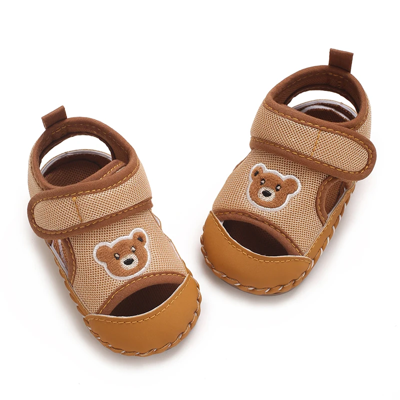 Frühling und Herbst Niedliche Bärenmuster Sportschuhe 0-12 Monate Baby Weiche Sohle Rutschfeste Sneaker – Detail 24