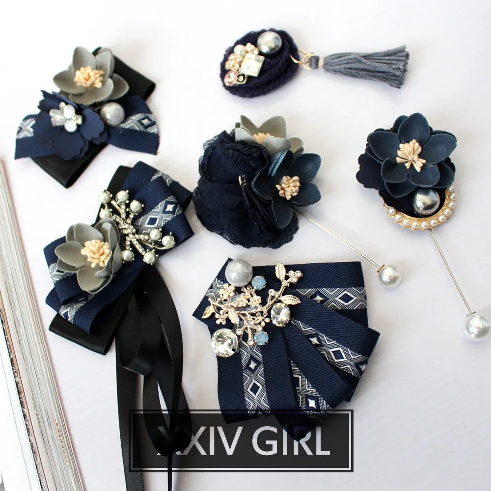 

Sweater brooch fabric brooch big flower feather line female corsage shoulder flower hosting performance accessories headdress