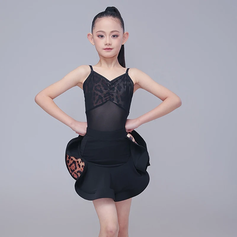 

Fashion Kids Rumba Chacha Latin Dance Clothing For Girls Latin Dance Competition Dress Children'S Latin Dance Costume SL13076