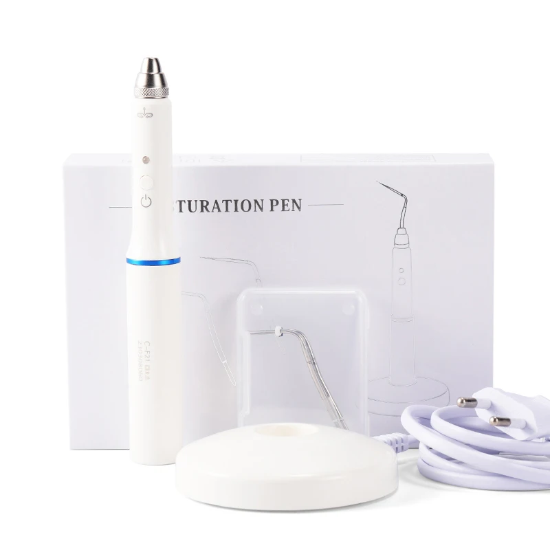 Den tal Obturation Pen Cordless Gutta Percha Obturation System Endo Heated Pen Root Canal Hot Melt Filling Pen 2 Tips