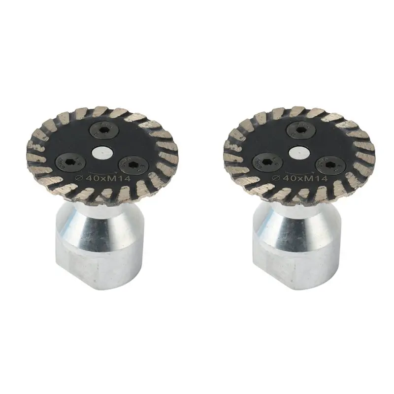 

ABZL 2Pcs 40Mm M14 Aperture Diamond Saw With Detachable Engraving And Cutting Disc, Suitable For Granite Sandstone