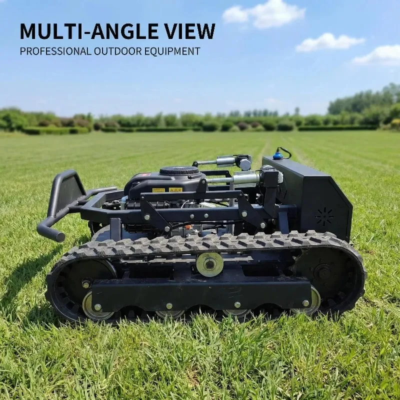 Intelligent RC Robot Mower 4 Stroke Tracked Grass Cutting Machine Professional Remote Controlled Slope Mower 1000mm Max
