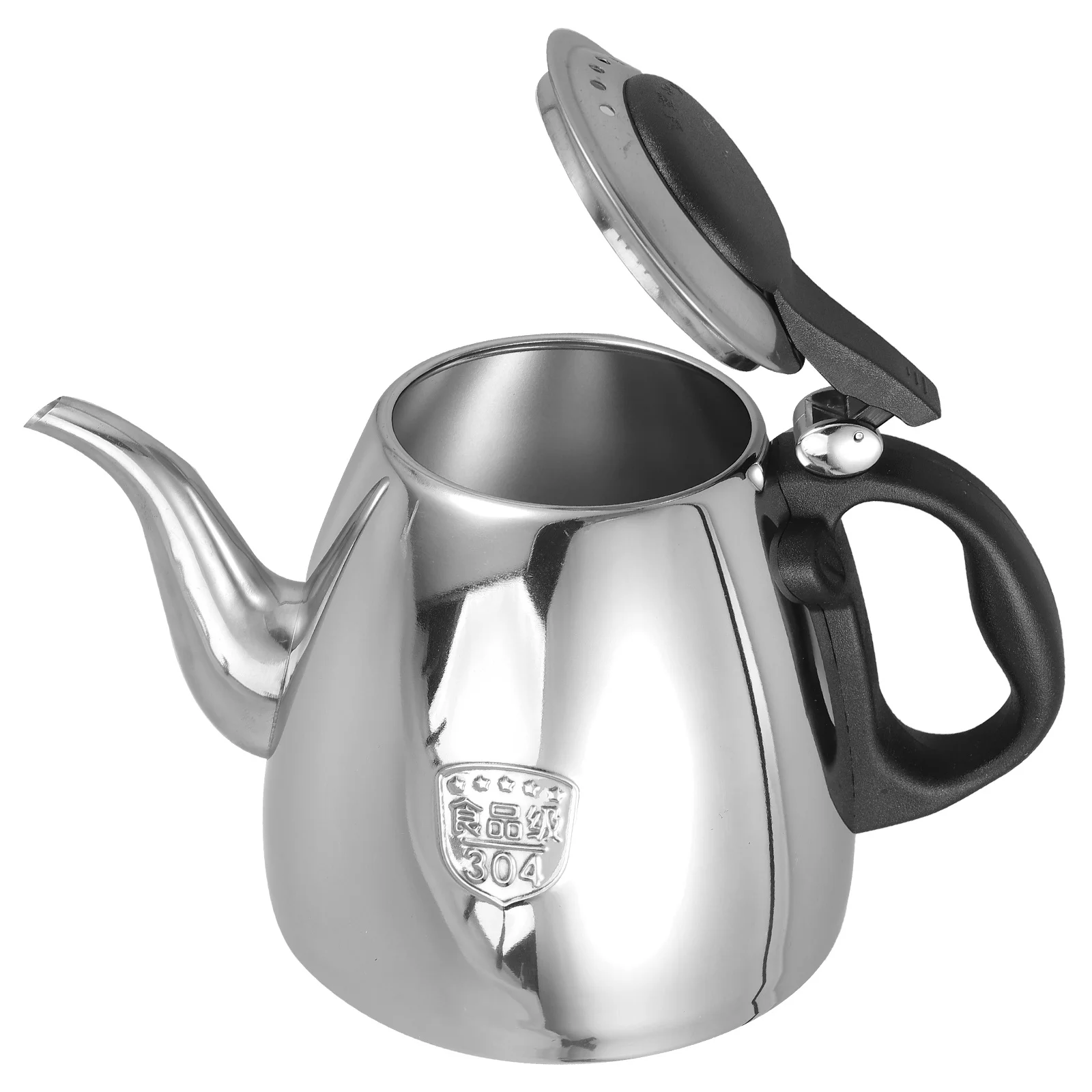 

Stainless Steel Metal Water Kettle Large Capacity Safety Boiling Stove Tea Kettle Kitchen Water Heating Pot Practical