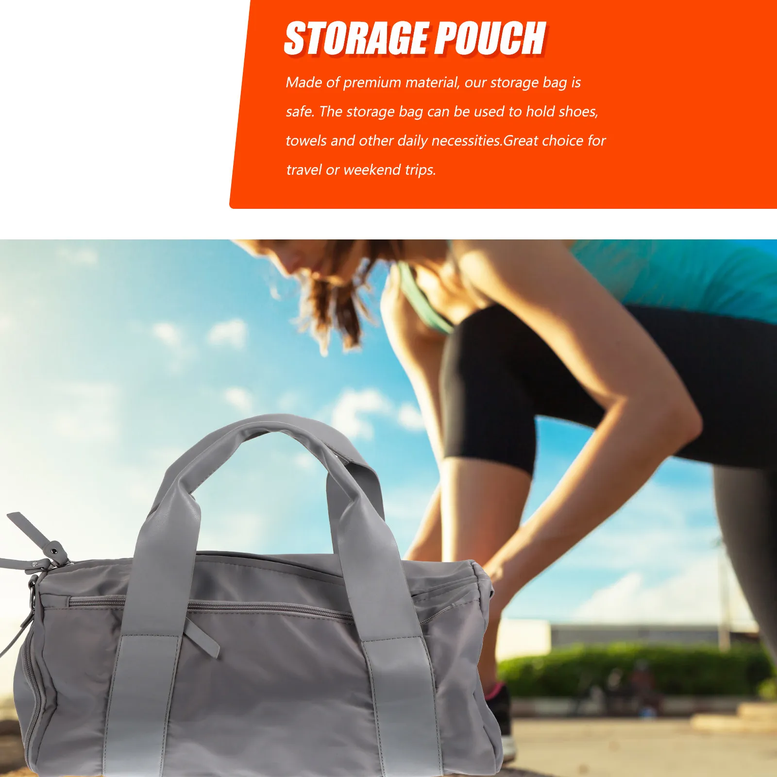 1Pcs Dry Wet Separation Fitness Storage Bag High Quality Zippers Large Capacity Travel Luggage Bag for Sports Outdoor Weekend