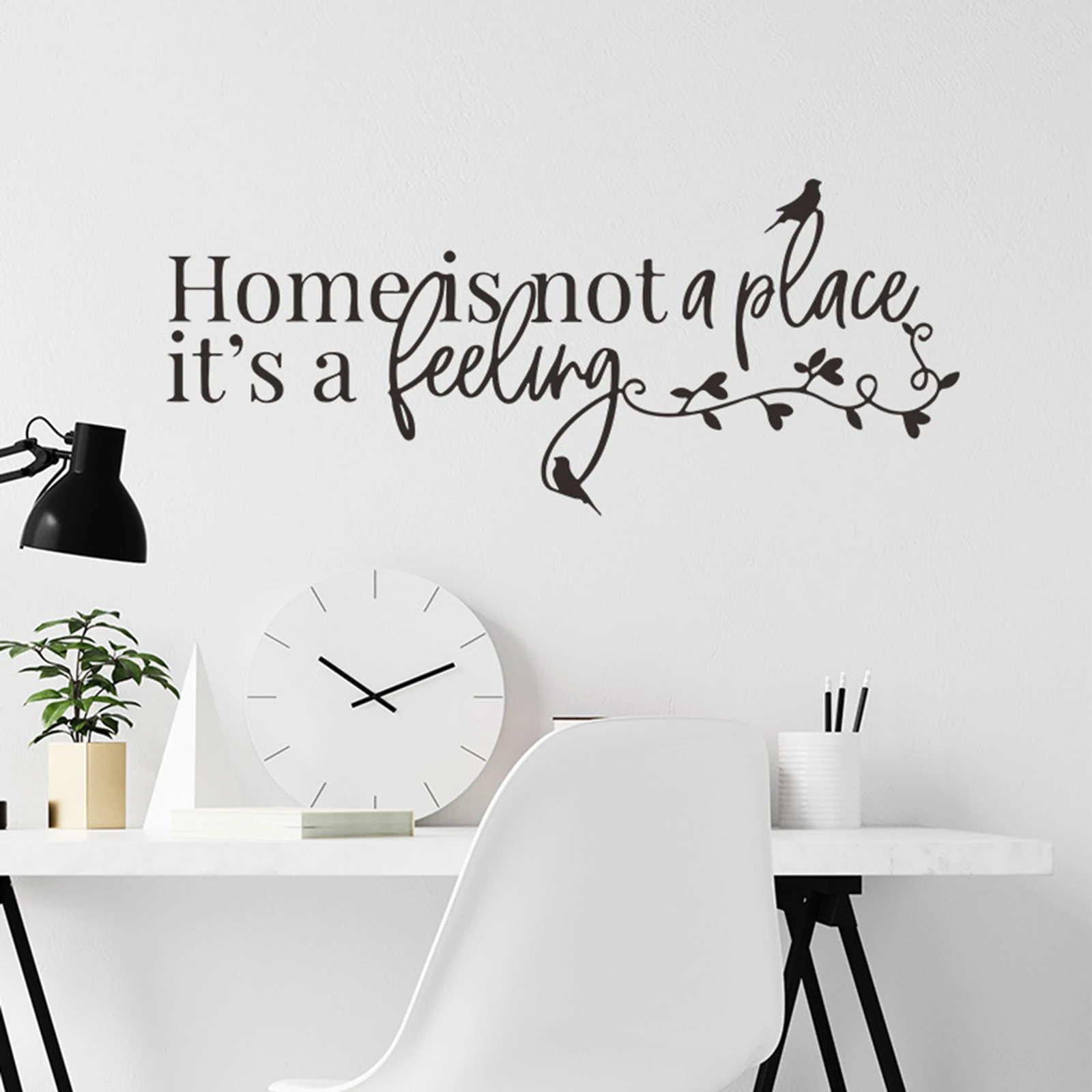English Motto Wall Sticker Self Adhesive Home Decoration for Bedroom and Entrance