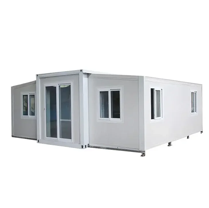 Ready To Ship Insulated Prefab Folding 3 in 1 Expandable Container Homes Building Prefabricated House with Toilet for France