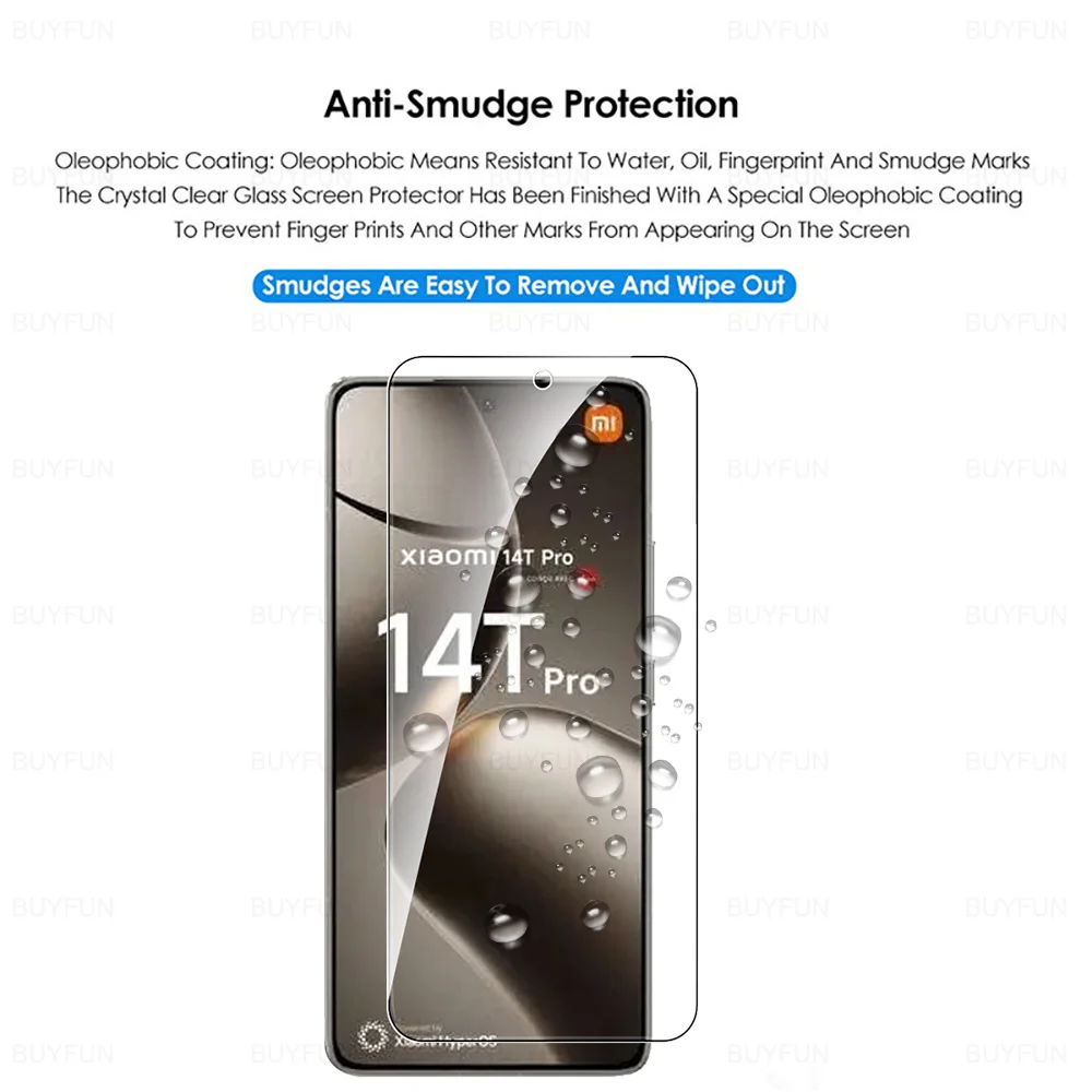 4Pcs Glass Screen Protector For Xiaomi 14T Pro Protective Phone Tempered Glass Xiaomi14T Xiaomi14TPro Mi 14TPro 14 T T14 5G 2024