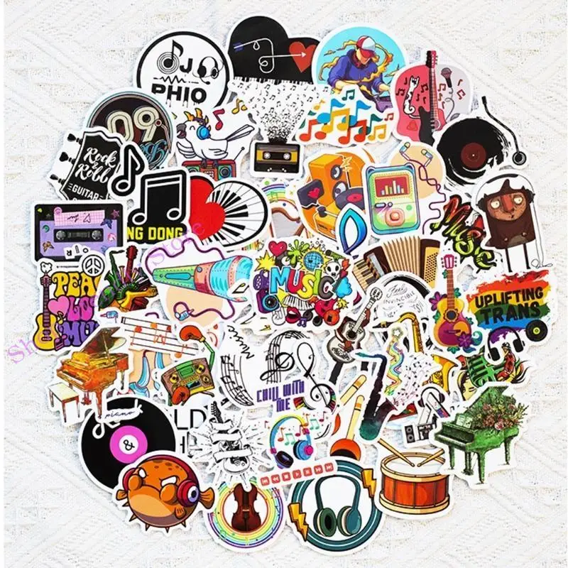 

594a 50pcs Band Sticker