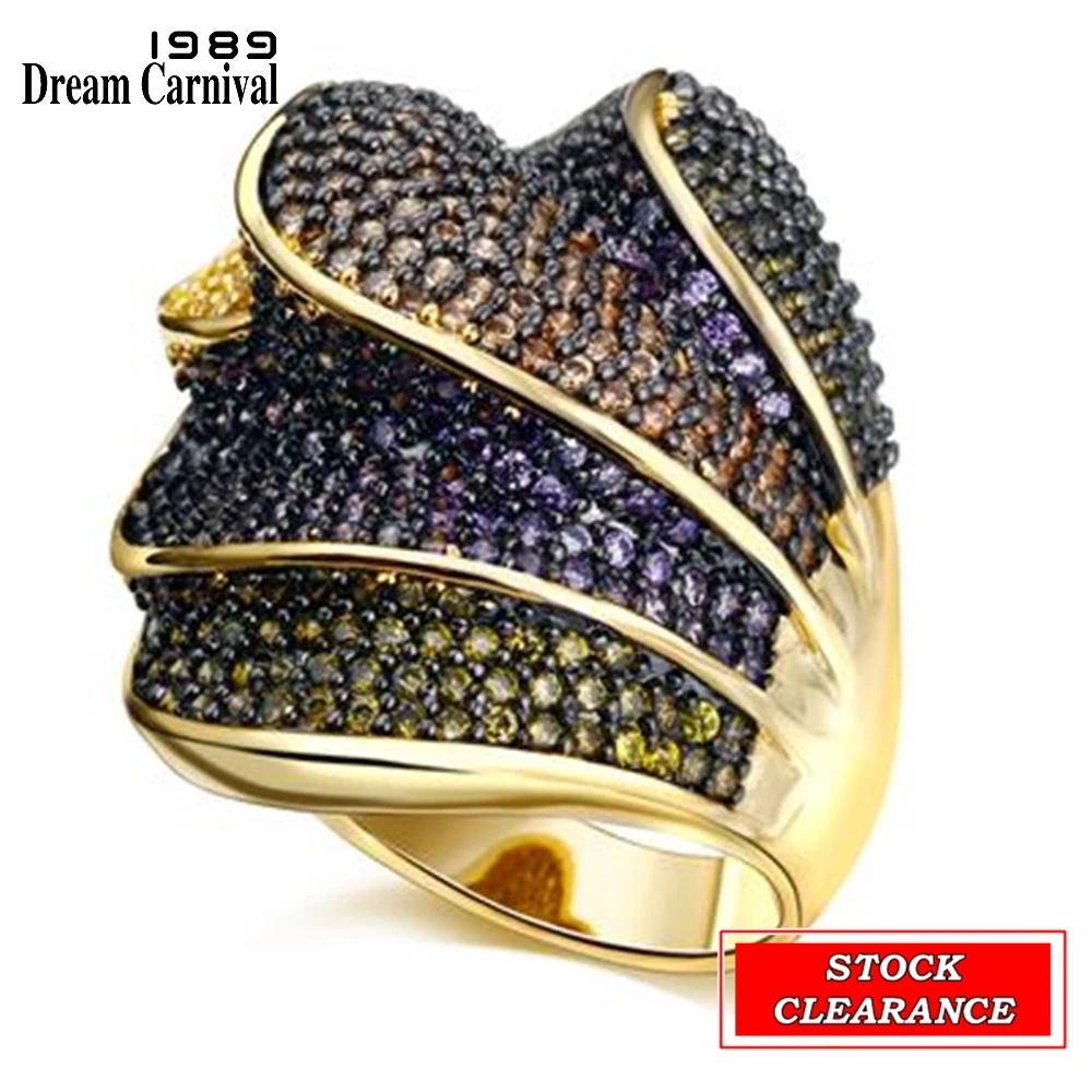 DreamCarnival1989 Bargaining Clearance Sales Gothic Women Rings Stock Fast Moving Limited Size Small Quantity Baroque Fashion