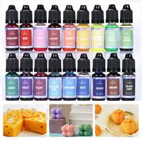 18 Colors Candle Dyes Pigment Aromatherapy Liquid Colorant Pigment DIY Candle Mold Soap  Coloring Handmade Crafts Resin Pigment
