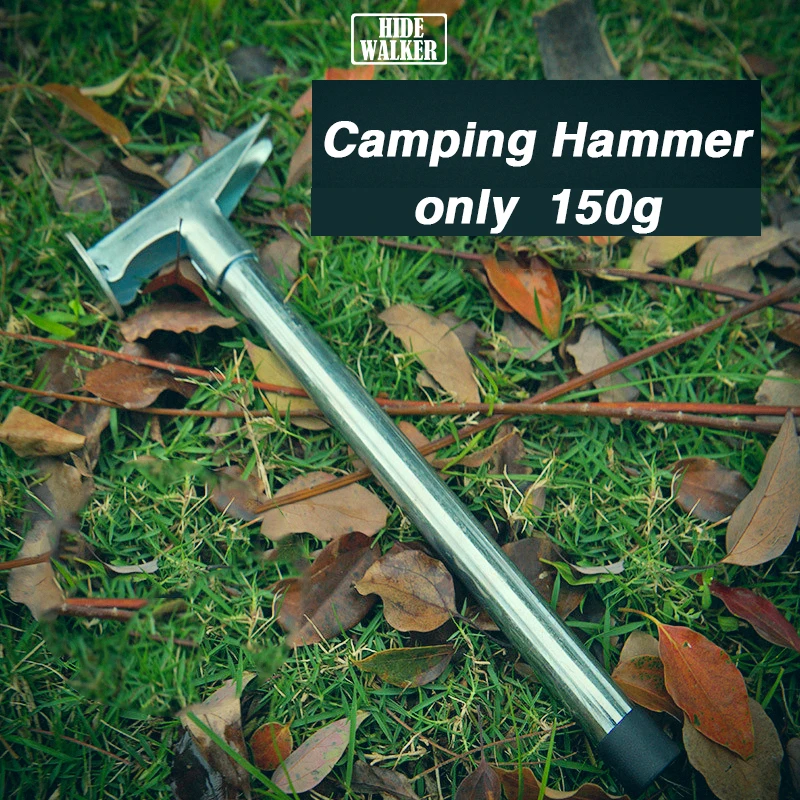 Multifunctional Hammer for Outdoor Camping Lightweight Steel Hammer Camping Equipment Camping Supplies Tent Accessory Glamping