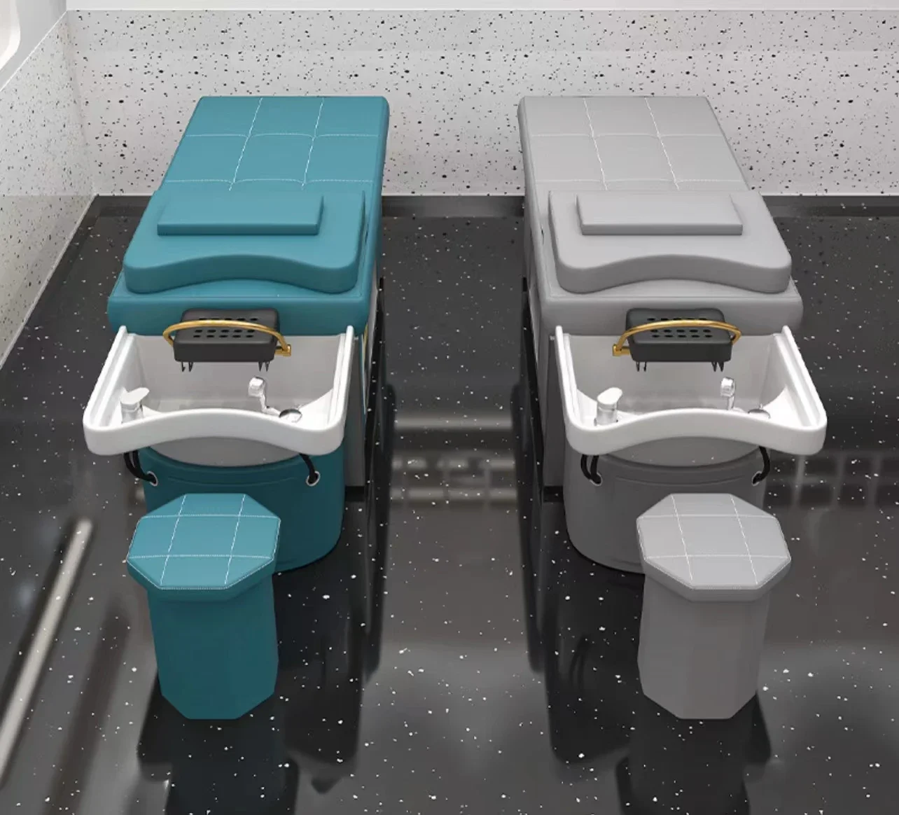 

Hot sell electric shampoo bed lay down hair washing salon shampoo bed Shampoo chair for hair cutting