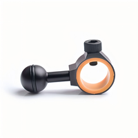 ORCATORCH Zj18 Ball Joint Mount Ball Bracket 23-28mm for D520,D530,530V,D550,D560,D570,D580,D710,710V Dive Flashlight  Arm Torch