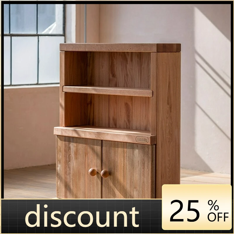 LTT toy storage cabinet thick material all solid wood bookcase sundries locker