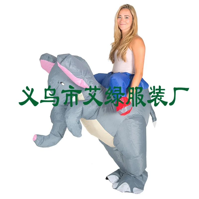 

Festival Party Funny Stage Performance Cosplay Outdoor Entertainment Riding Elephant Inflatable Costume