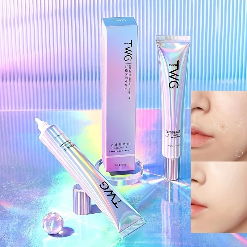 Baza pod makijaż, nawilżająca izolacja korektor podkład niewidoczne pory baza do twarzy rozjaśnia koloryt skóry kosmetyki do makijażu