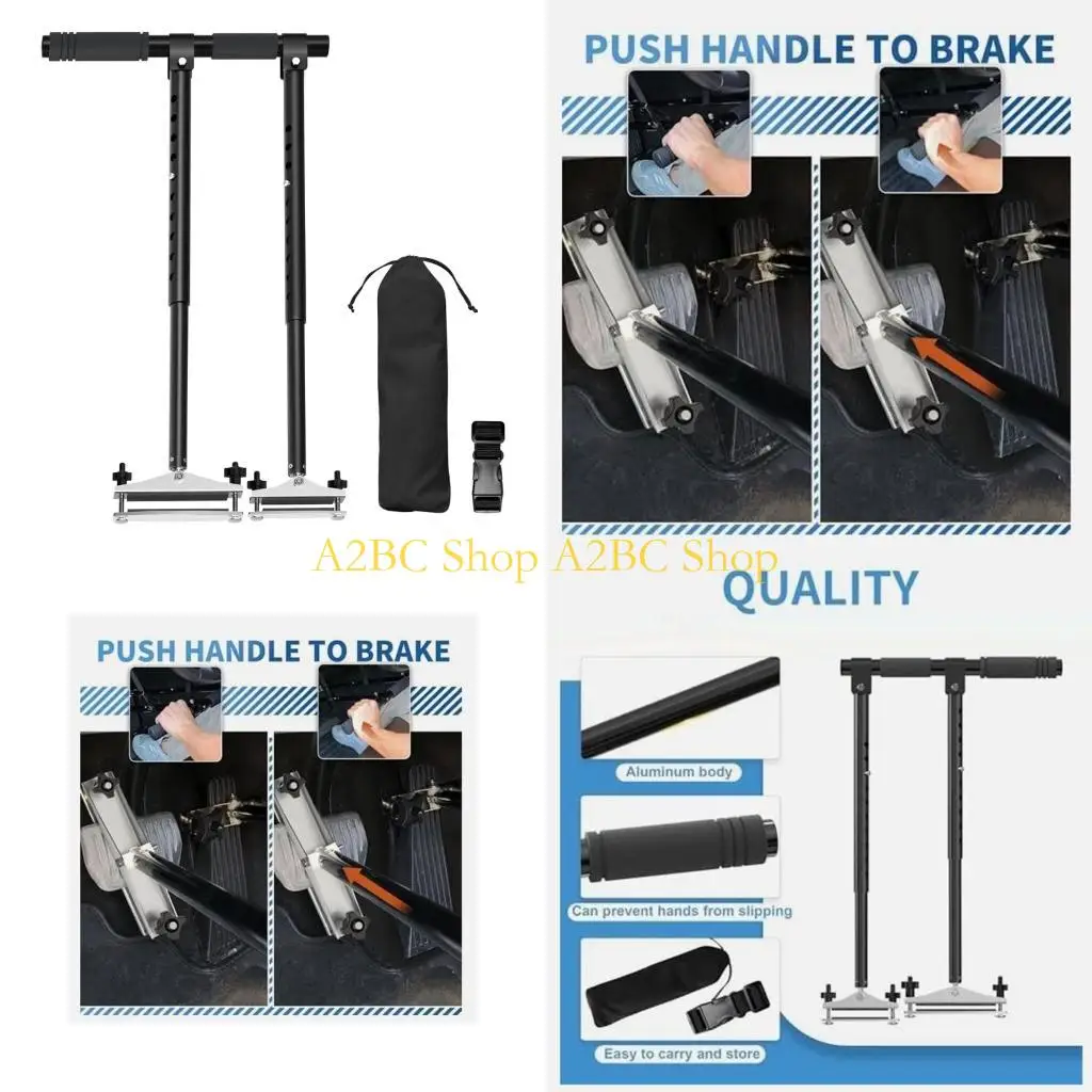 A2BC Car Hand Controls For Persons With Mobility Challenges Hands Only Assist Metal Construction