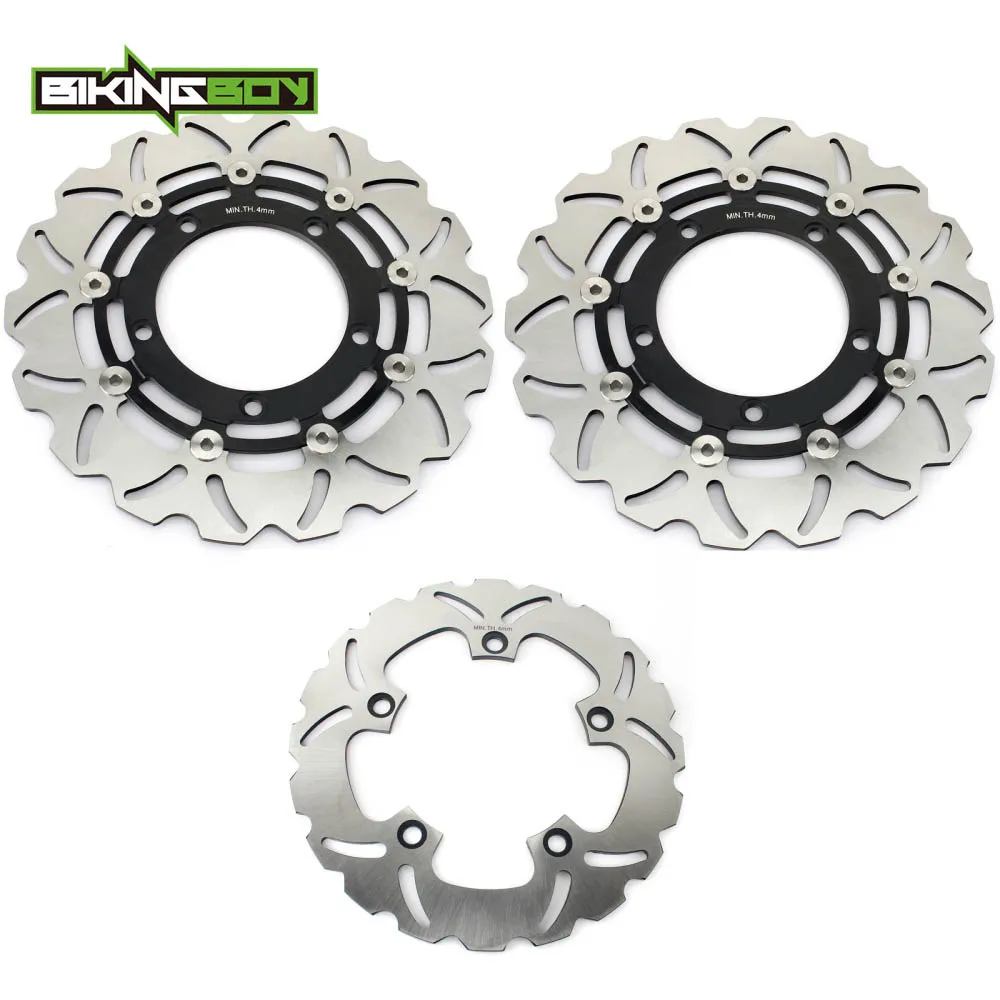 Discos de Freno Delanteros y Traseros BIKINGBOY para GSX650F 08-13, GSR 400 600 750 / ABS GSX 1250 FA 10-16, GSX 1250 ST Traveller 09-14