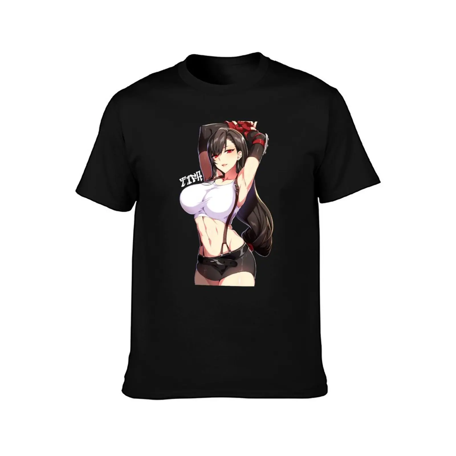 Tifa Lockhart Sexy FF7 Remake T-Shirt All Match Print Short Sleeve Top T-Shirt