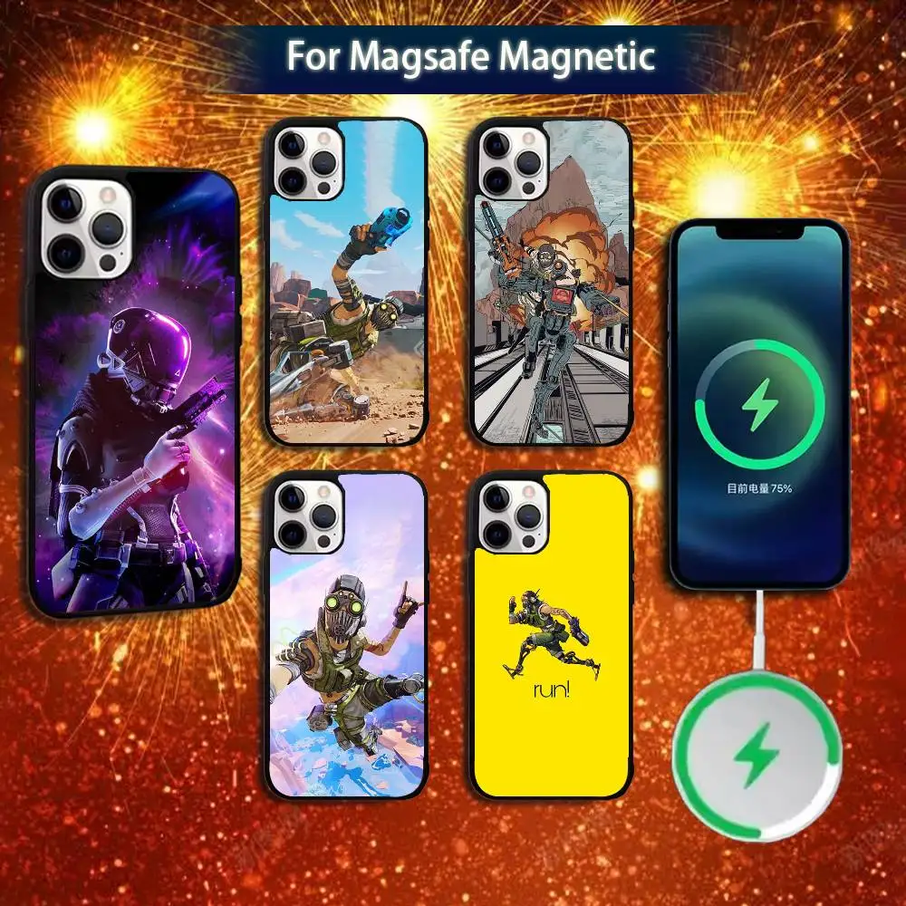 

A-Apex Legends Game Phone Case For iPhone 16e,16,15,14,13,12,11,Plus,Pro,Max,Mini Magsafe Magnetic Wireless Charging