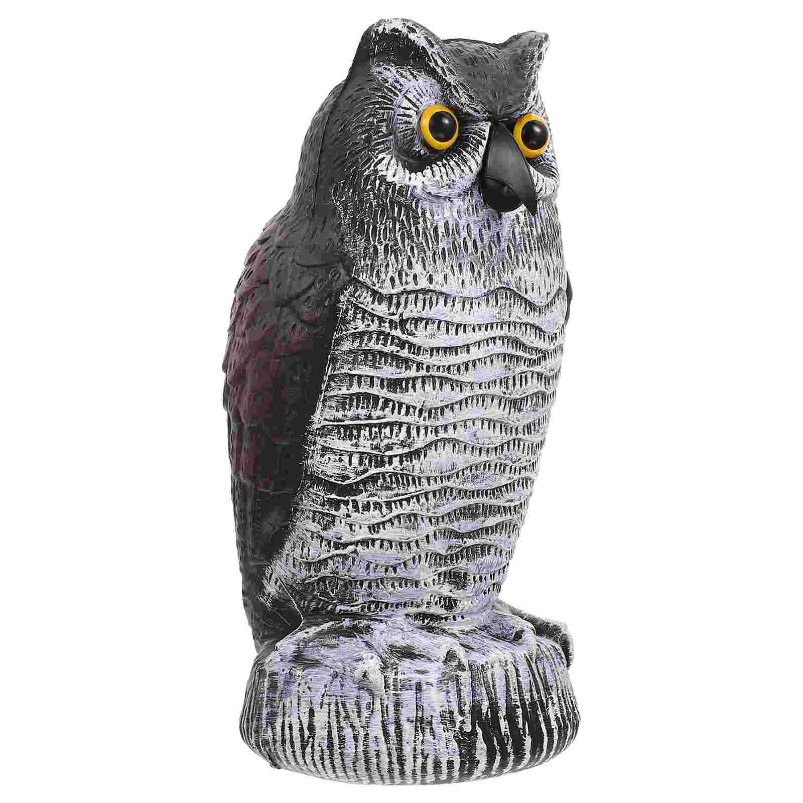 

Garden Owl Lifelike Sculpture Decoration Adornment Scare The Birds Desktop Simulation