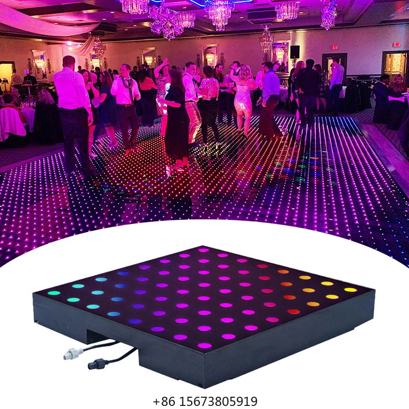 

Wireless Interactive LED Dance Floor Magnetic with Touch Sensitive Wedding Dj Disco Party Led Pixel Dance Floor