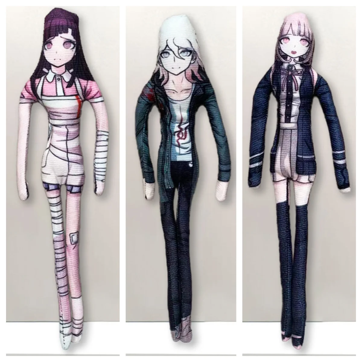 Anime Danganronpa Nagito Komaeda Chiaki Nanami Cosplay Plush Stuffed Doll Abstract Twistable Cartoon Figure Room Decoration Doll