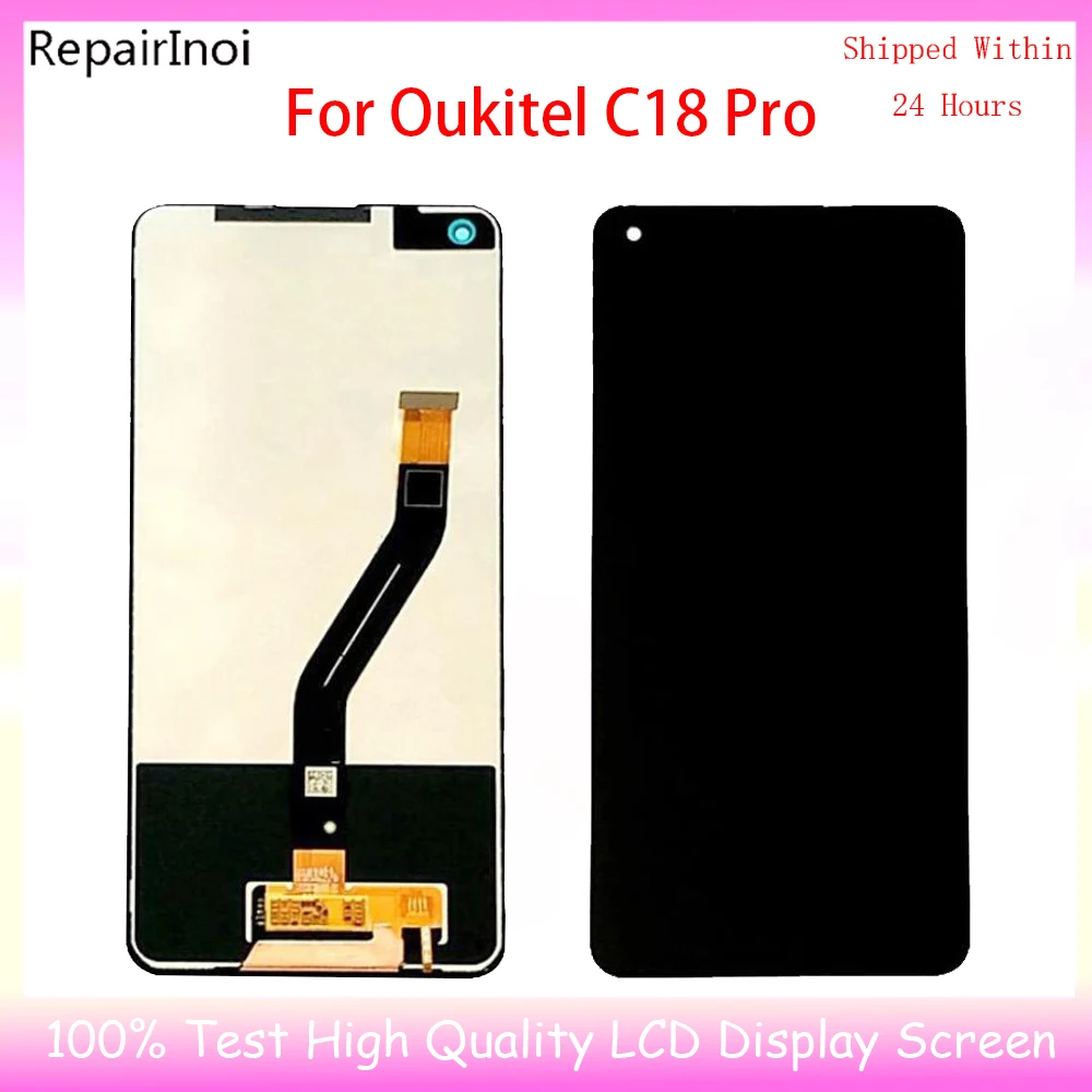 New Tested LCD Display For Oukitel C18 C22 C32 C33 Pro LCD Display Touch Screen Sensor Panel Assembly Replacement Part