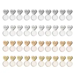 10 PCS Heart Love Earrings Backs Replacements Earring Backs