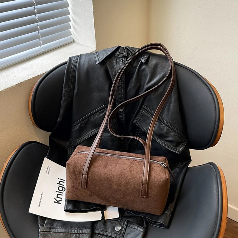 Vintage Small PU Leather Shoulder Bag 2026 New Trend Retro Women Daily Underarm Bags Female Handbags and Purses