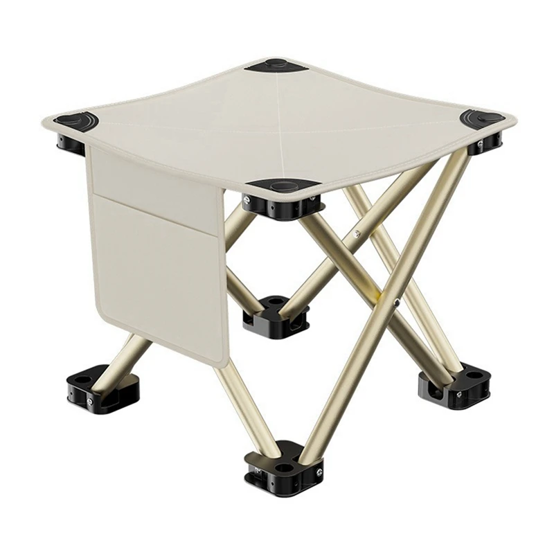 

Outdoor Picnic Mazar Foldable Stool Portable Fishing Chair Chair Chair Stool 23X28x28cm