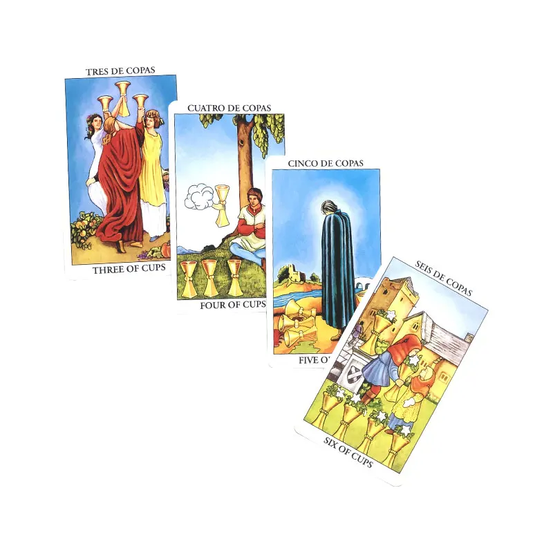 Spanish: Rider Tarot  And Beginners Tarot Card Fate Divination Prophecy Card Family Party Game Tarot Spanish Options