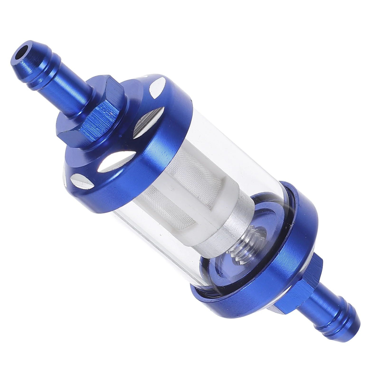 

Motorcycle Oil Filter Inline Filter Sturdy Aluminum Alloy Glass Material Detachable Design for Easy Replacement