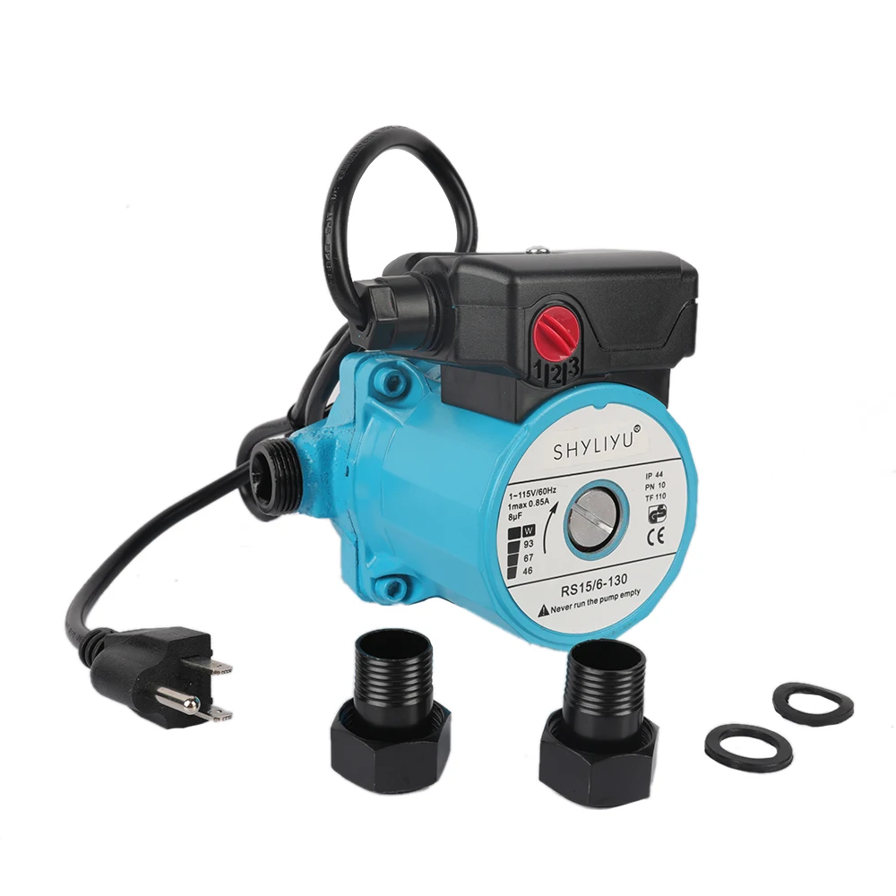 SHYLIYU RS15/6 3-Speed Hot Water Home Pressure Booster Pump 3/4