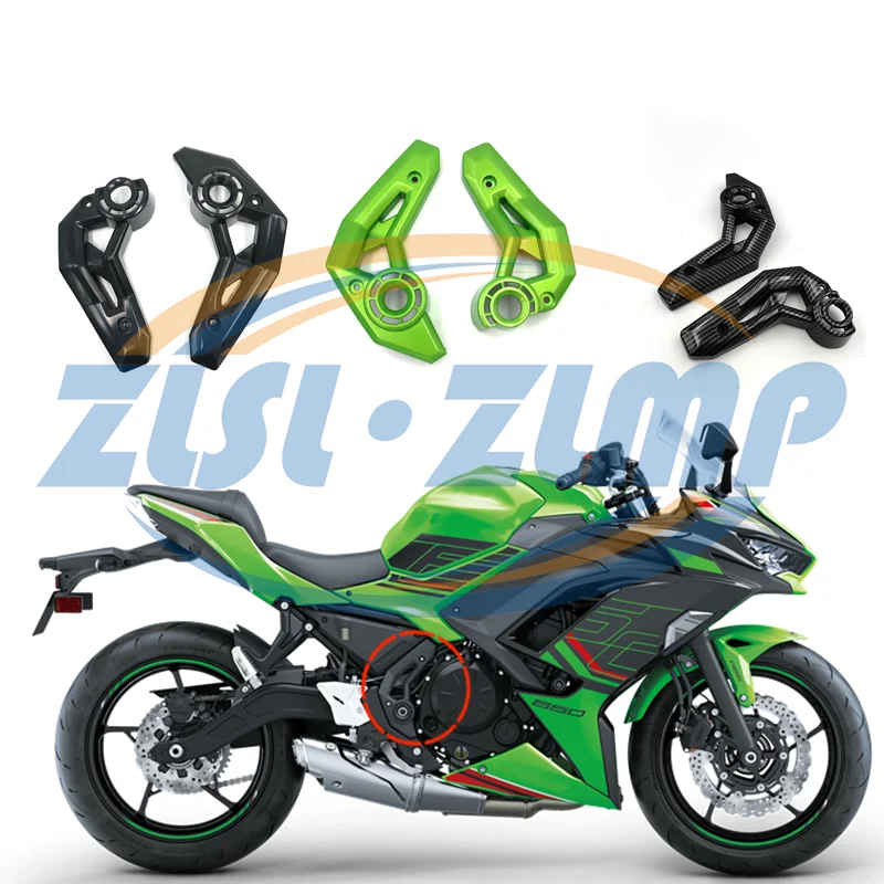 Para kawasaki ninja 650 2017 - 2019 z650 2017 - 2023 assento inferior do motor lateral placa de cobertura carenagem pintura spray de fibra de carbono