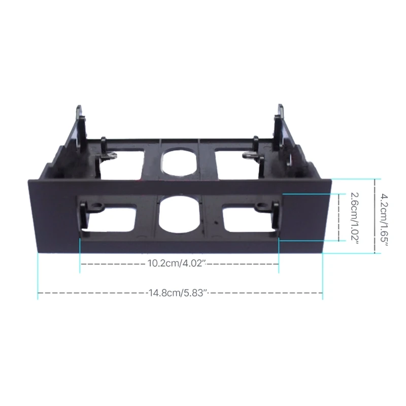 3.5'' to 5.25'' Hard Disk Drive Bracket Computer Case Adapter Kit Mounting Bracket For Front Panel Hub Card Reader Controller
