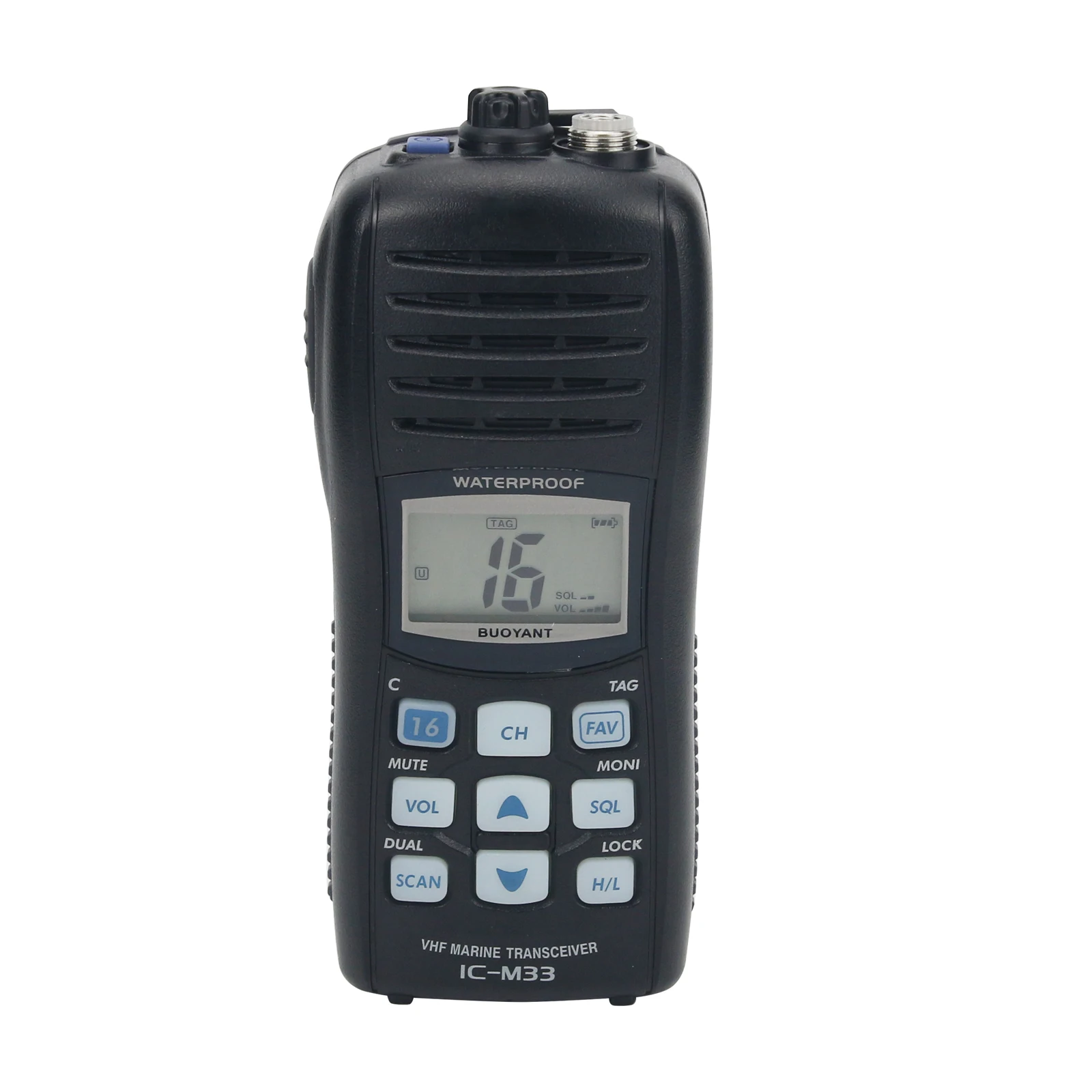 IC-M33 VHF Marine Transceiver Marine Waterproof Walkie Talkie 5W Boat VHF Radio