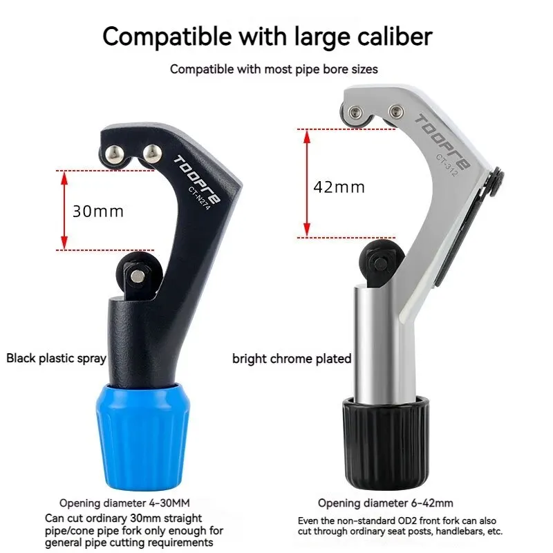 

TOOPRE Mountain Bike Fork Cutter / Road Bike Headset/Top Tube/Handlebar/Seatpost Cutting & Shortening Tool，Bicycle repair tools