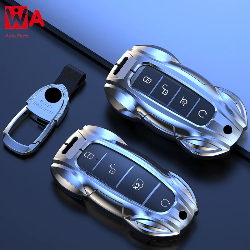 

Metal Car Remote Key Cover Case Holder Shell Fob For BYD New Qin Song Plus Chazor DMi Han Tang Tan Yuan EV ATTO3 Dolphin Seal U