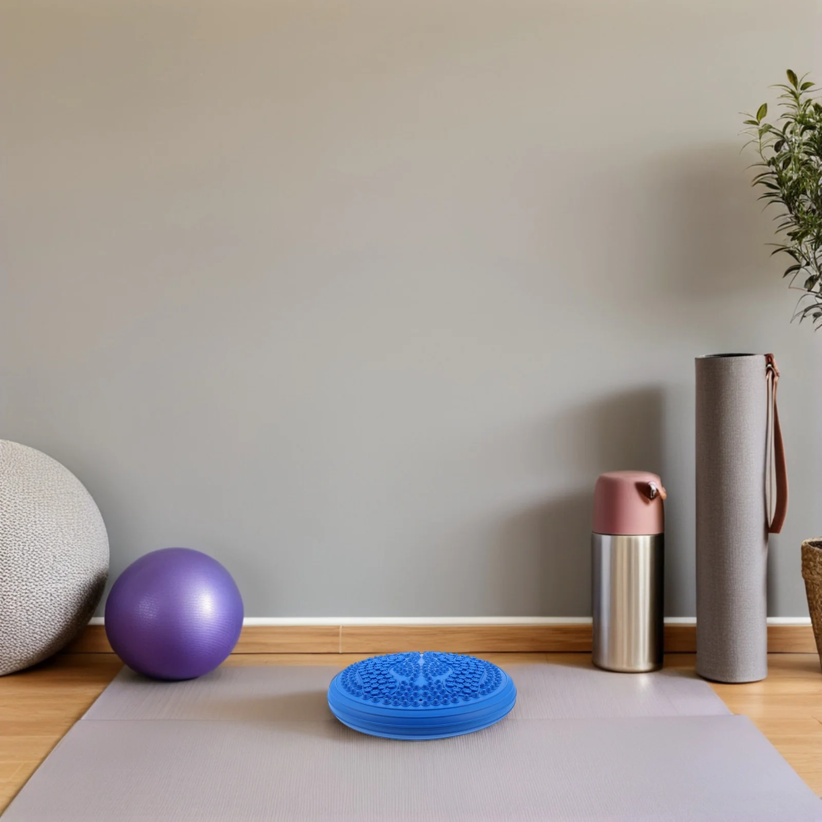 

Balance Disc Inflatable Yoga Mat with Pressure Point Texture Thickened Material for Foot Massage and Stability Ideal for Home