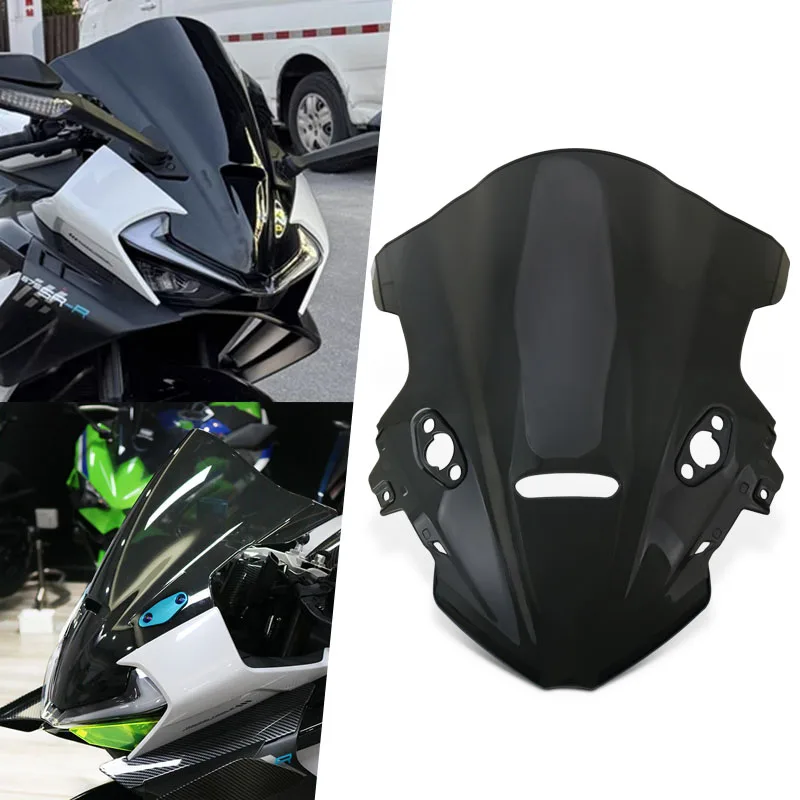 

Motorcycle Front Windshield Windscreen Baffle Wind Deflectors Fit For 675SR 675SR-R 675SRR