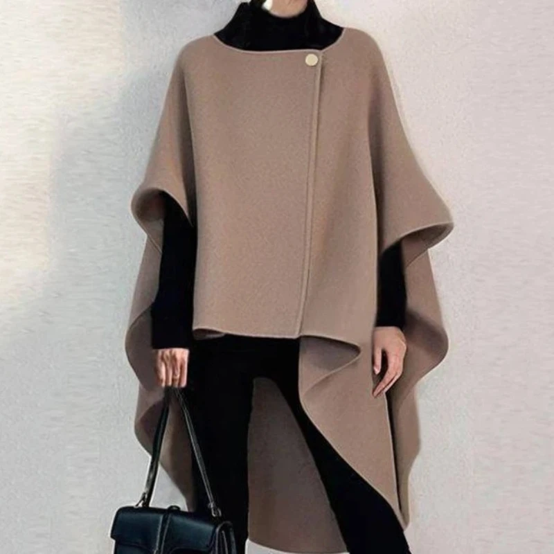 Loose Coat for Women in Early Spring 2025 New Niche Design  Irregular Woolen Coat Jacket