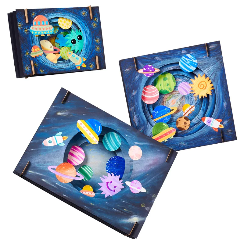 

DIY Painting Crafts Toys Children Creative Art Preschool Handmade Stereoscopic Educational Learning Drawing Toys