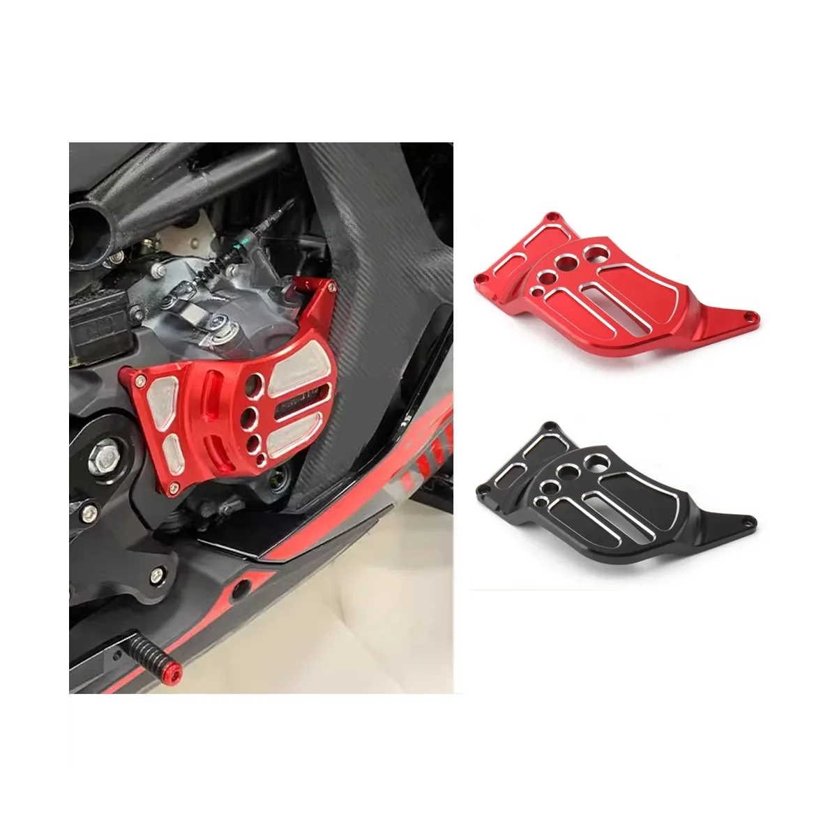 Motorcycles Engine Cylinder Cover Head Protection Cover Guards for CFMOTO 450 SR 450SR 450Sr 2022 2023(Black) image 2