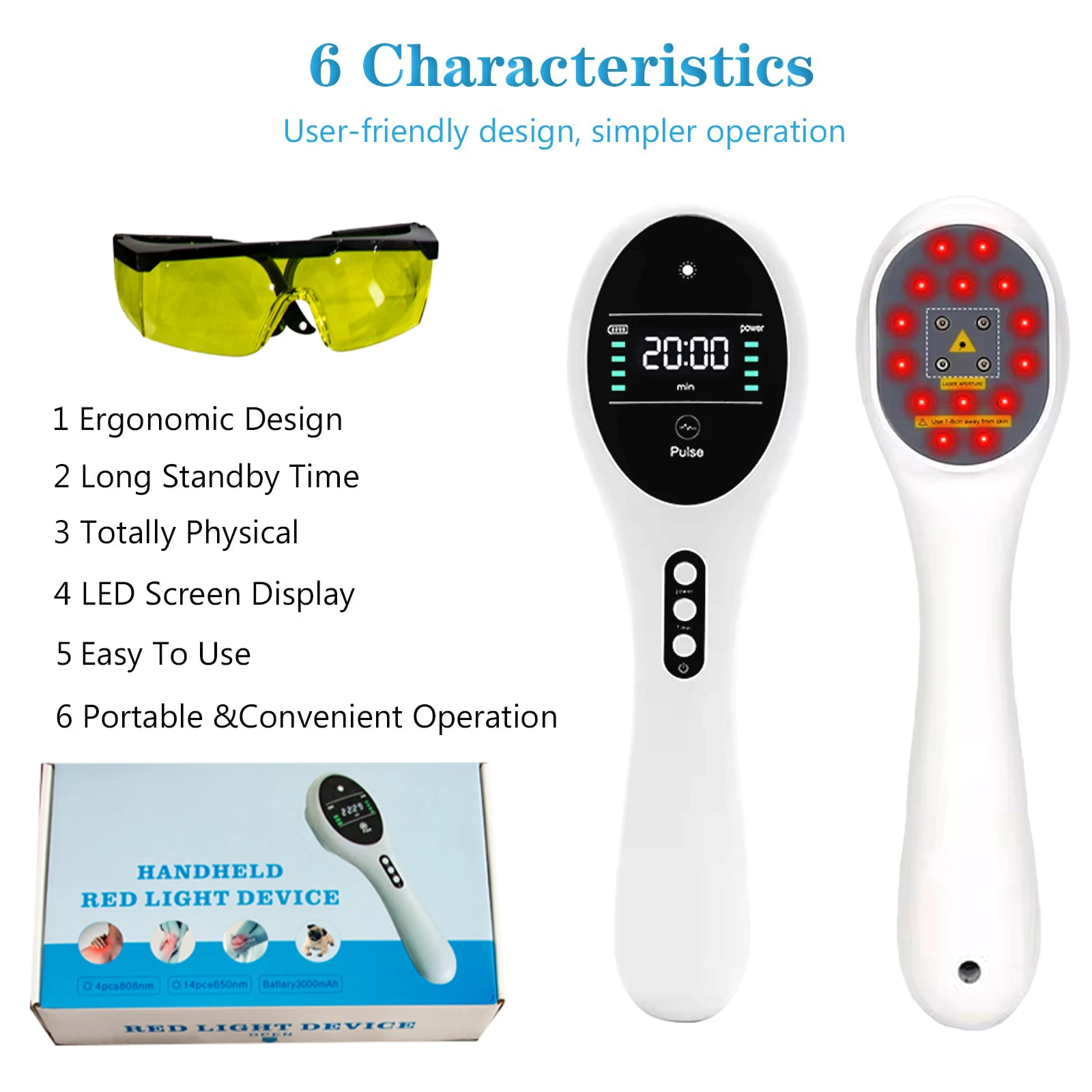 

Red Light Therapy Device 650nm 808nm Laser Cold Laser Arthritis Physical Therapy Equipment Pain Relief Health Care