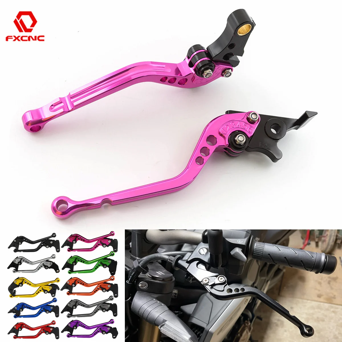 

For Husqvarna Svartpilen 125 200 250 2021 2022 2023 2024 CNC Motorcycle Short / Long Adjustable Brake Clutch Lever